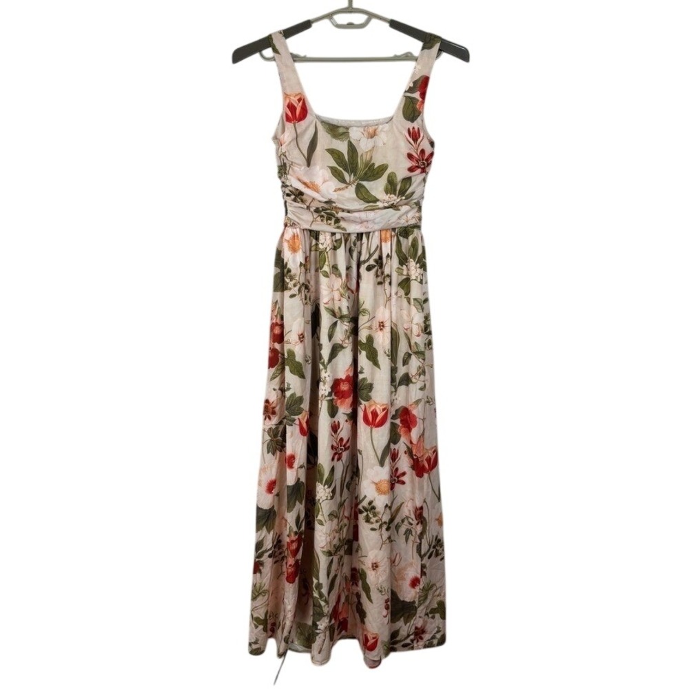 Lulu's Cameron Floral Maxi Cocktail Dress NEW Small Floral Wedding Guest Evening - Picture 3 of 8